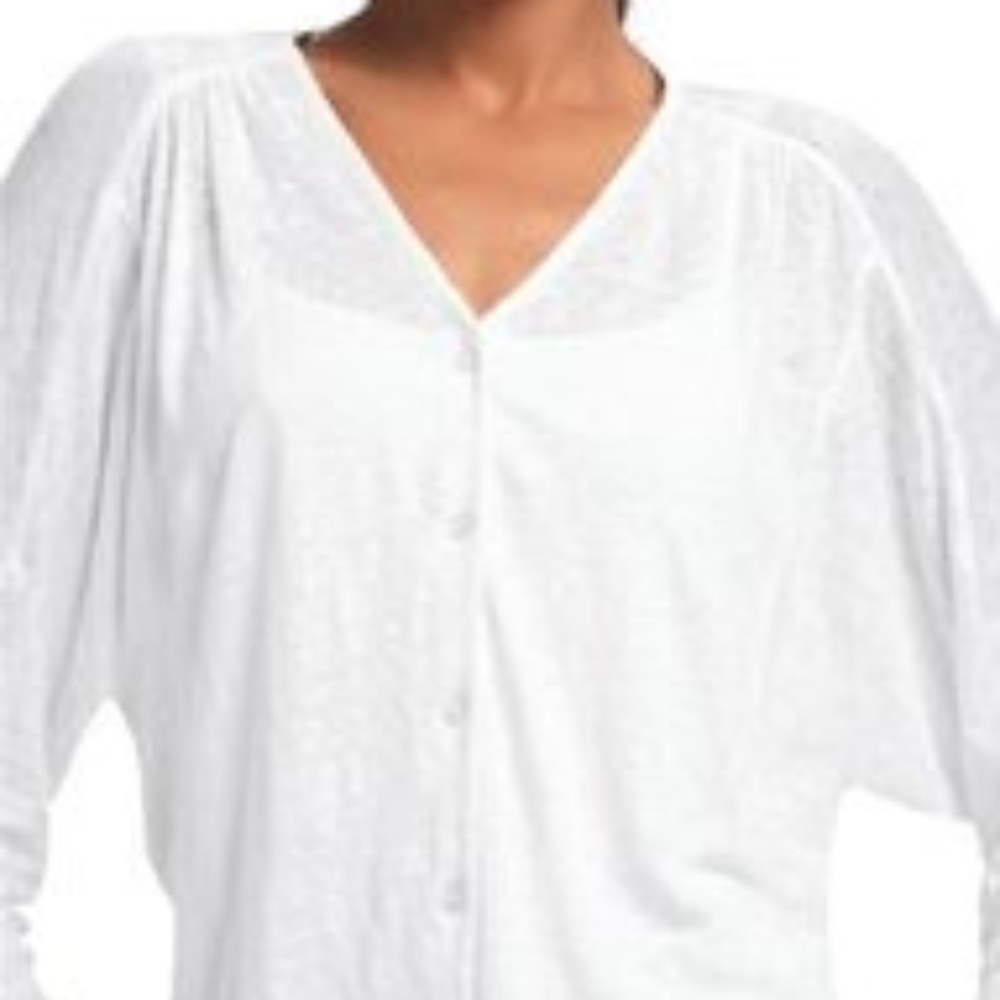 Cabi White Lightweight Cardigan Size Large